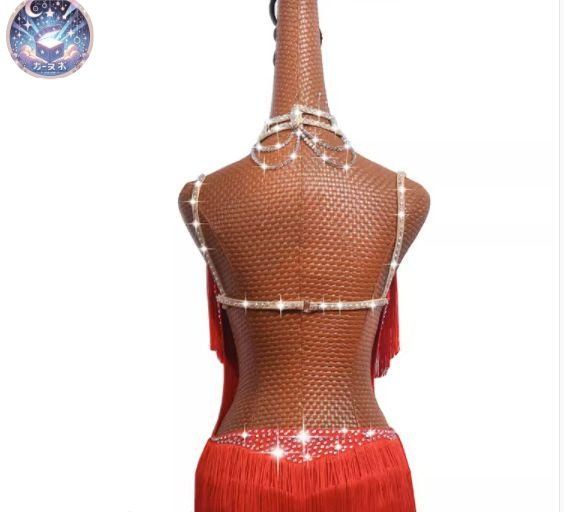 フリンジドレス レッド