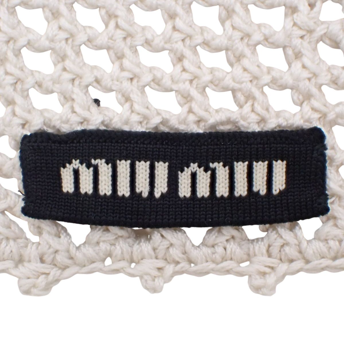 MIUMIU ミュウミュウ バブーシュカ ヘア 三角巾 アパレル ファッション小物 コットン アイボリー ベージュ レディース 40802155492 アラモード DECORATOM_COM_BR