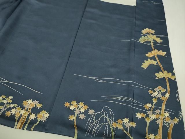 平和屋本店□極上 訪問着 総刺繍 雪輪 吉祥花楓文 金糸 逸品 DZAA7315kh5