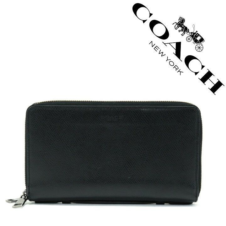 新品】 COACH コーチ長財布 F93509 ダブルジップ オーガナイザー セカンドバッグ メンズ長財布 小銭入れあり アウトレット品 - メルカリ