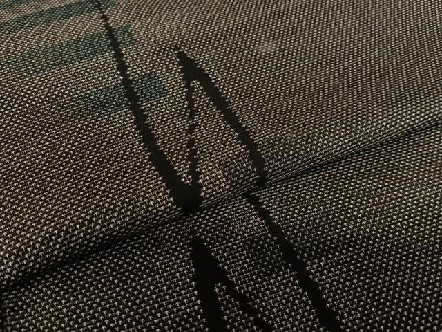 平和屋着物○本場大島紬 泥染め カタス7マルキ 変わり縞 正絹 逸品