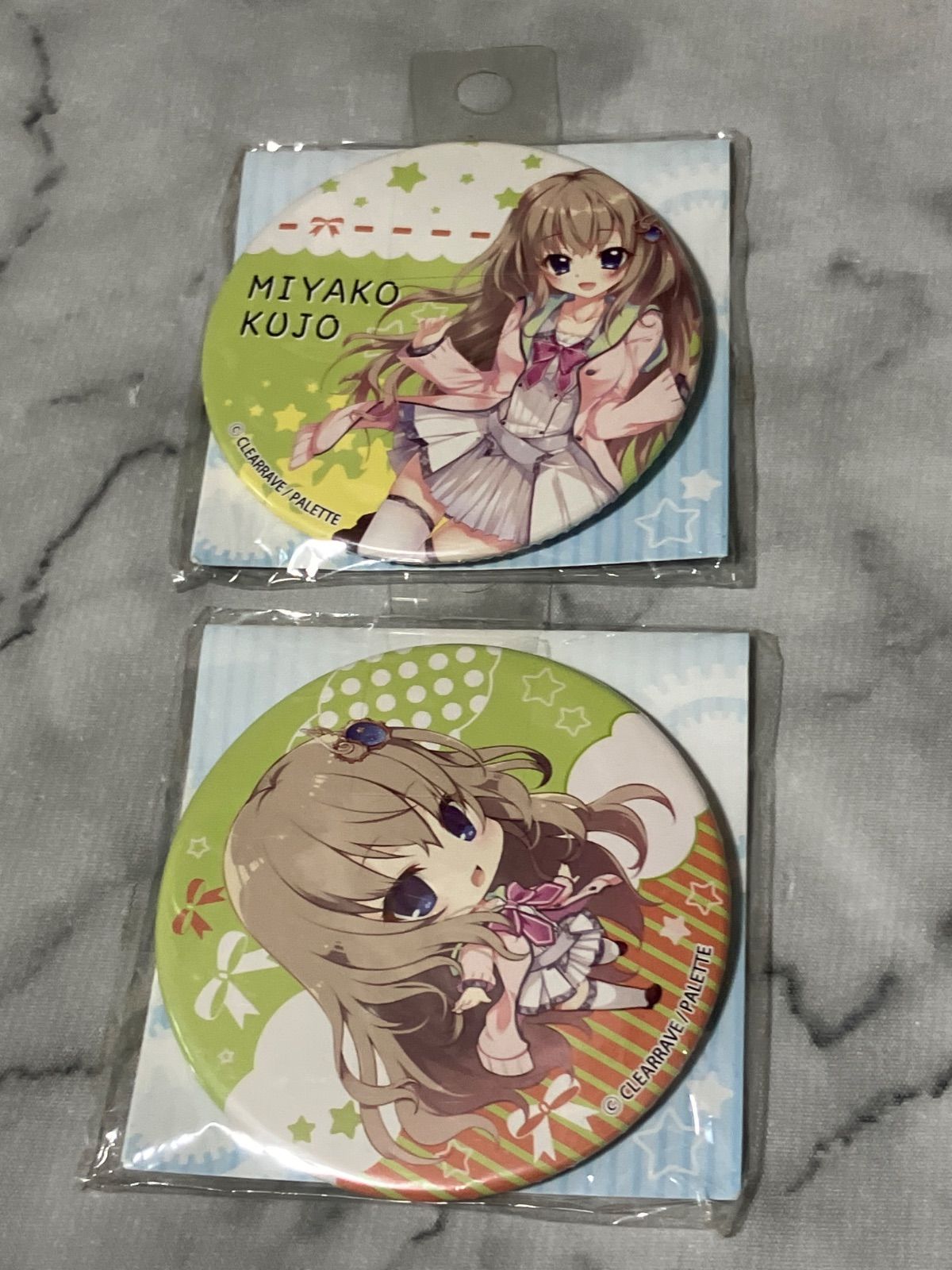 希少 9-nine- 九條都 缶バッジ 9 nine 75mm 缶バッジ 九條都 ナイン ここのつ ここのか ここの