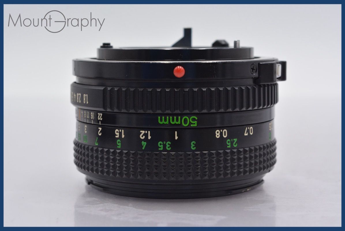 キヤノン Canon NEW FD 50mm F1.8 前後キャップ&レンズフィルター付