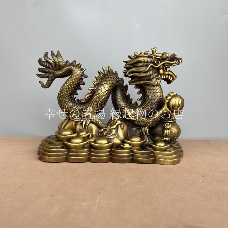 銅製 龍神像