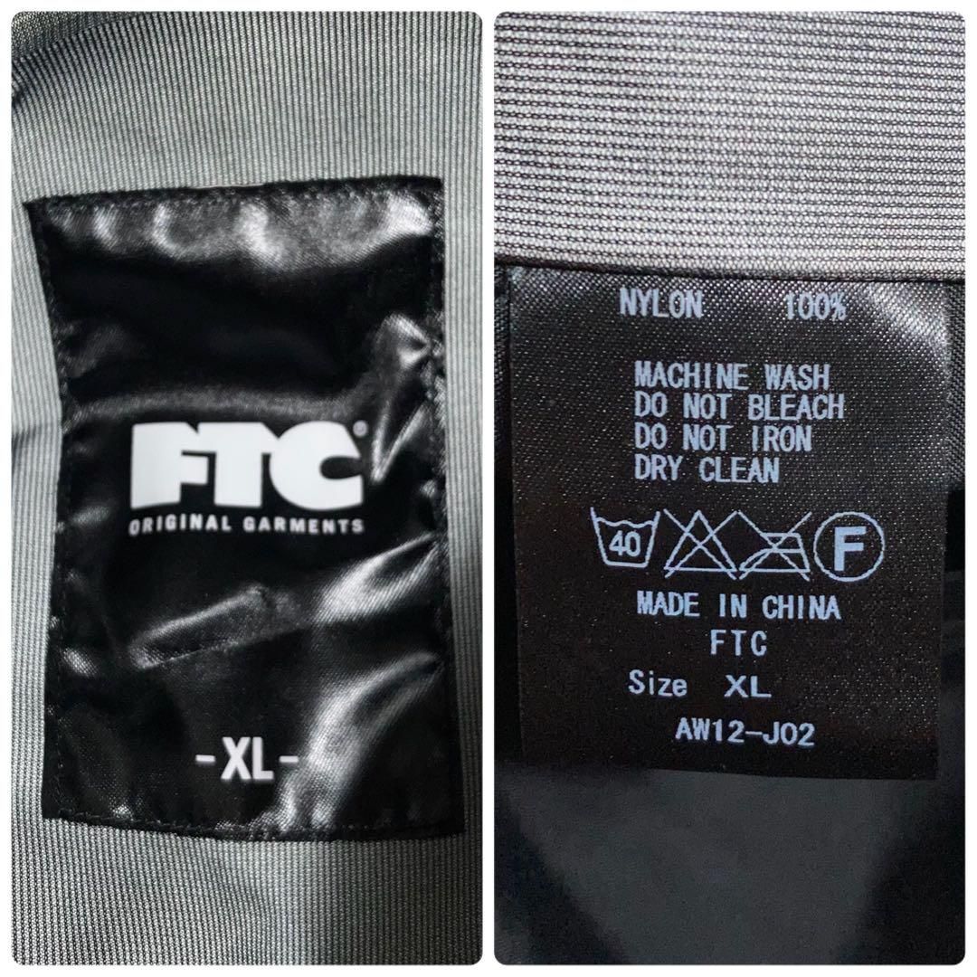 美品】FTC マウンテンパーカー ワンポイントロゴ 黒 XL パーカーフードなし