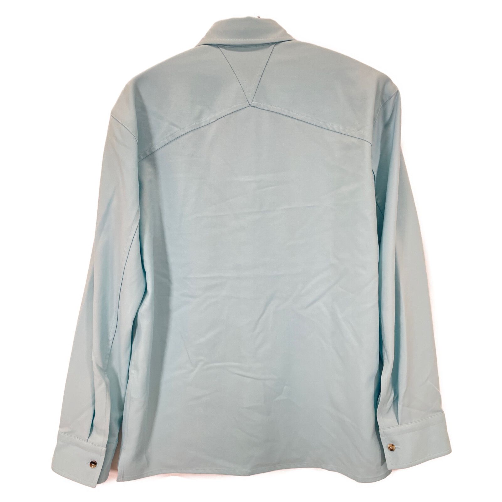  BOTTEGA VENETA ボッテガヴェネタ 25 SS ﾌﾞﾙｰ ｳｰﾙﾂｲﾙｼｬﾂ 38 アンサンブル トップス