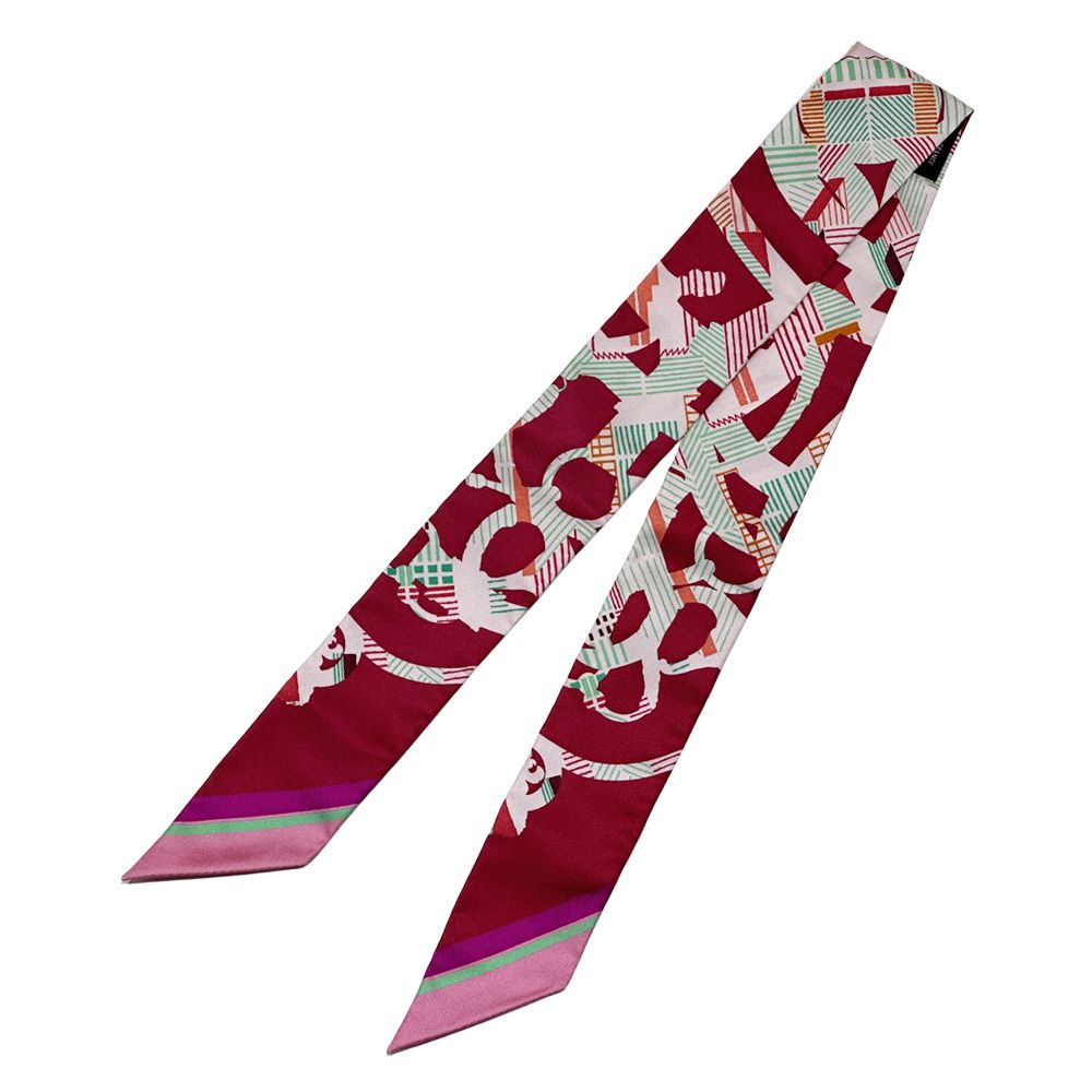 エルメス HERMES スカーフ ツイリー Cavalcadou カヴァルカドゥール