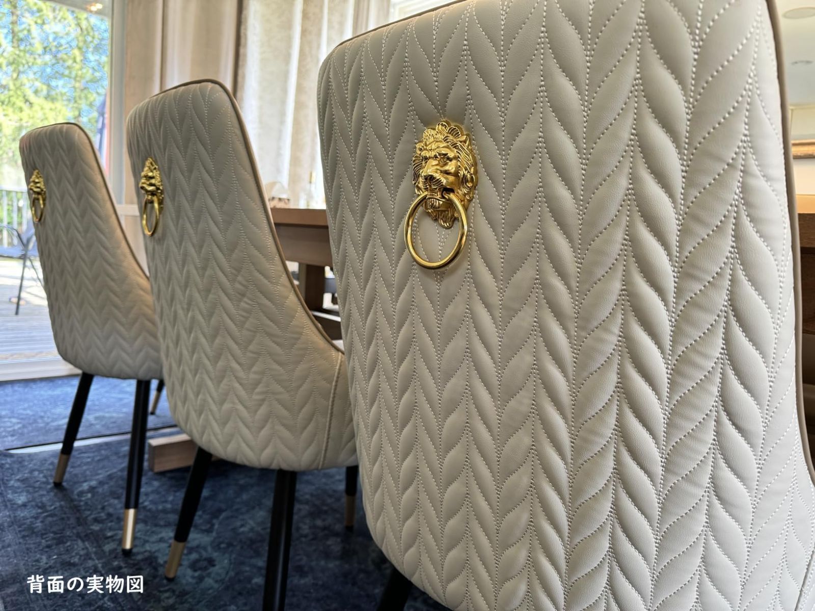 背もたれ ベージュ