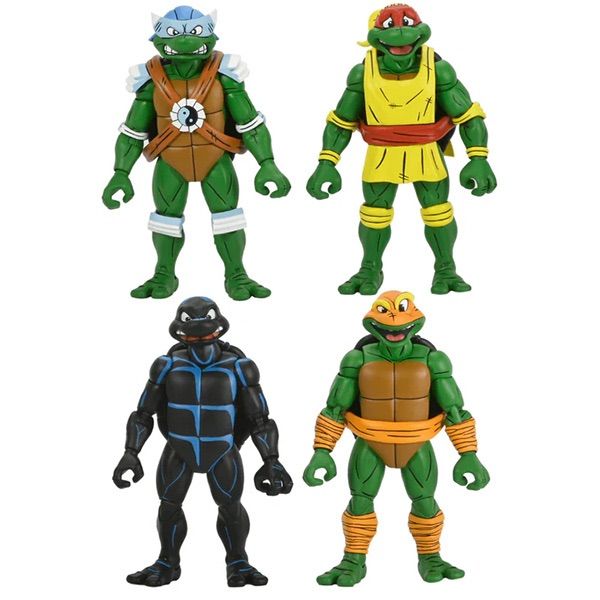 タートルズ 7” Scale Action Figure Stump Wrestling Turtles 4 Pack