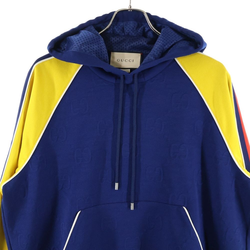 GUCCI (グッチ) GG Jacquard Jersey Hooded Sweatshirt 676100 XJDVW  