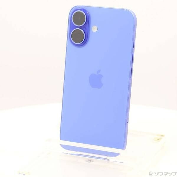 〔中古品〕iPhone16 128GB ウルトラマリン MYDU3J／A SIMフリー【258】