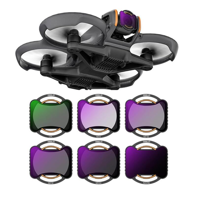 DJI Avata 2ドローン 対応 レンズ フィルターキット アルミ合金フレーム 多層コーティング HDニュートラルデンシティフィルター CPL ND8 16 32 64 256 1