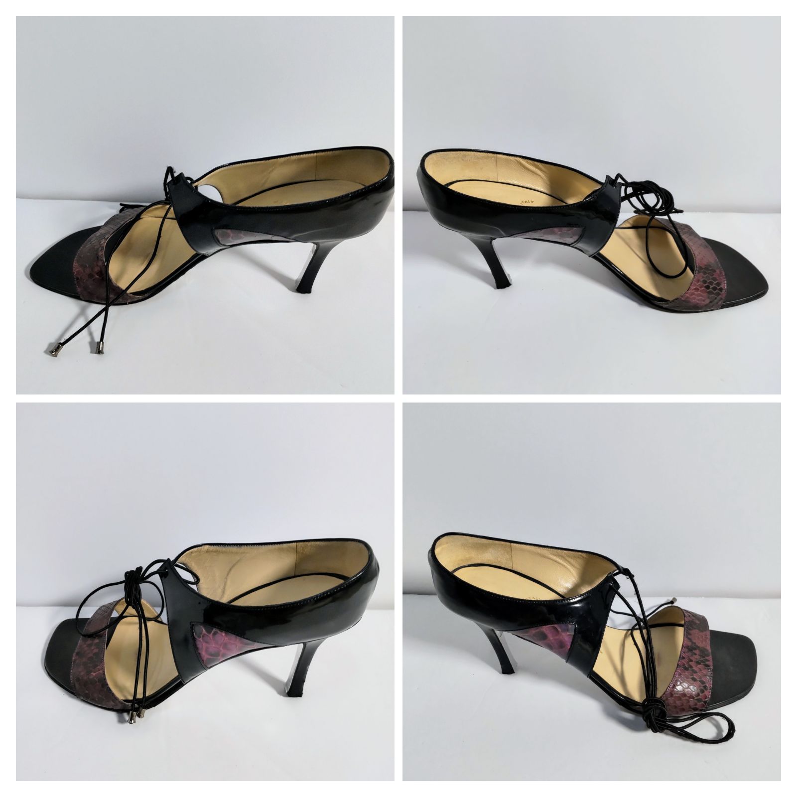 USED中古品】 CHANEL シャネル ヒール パンプス 靴 紐ストラップ 