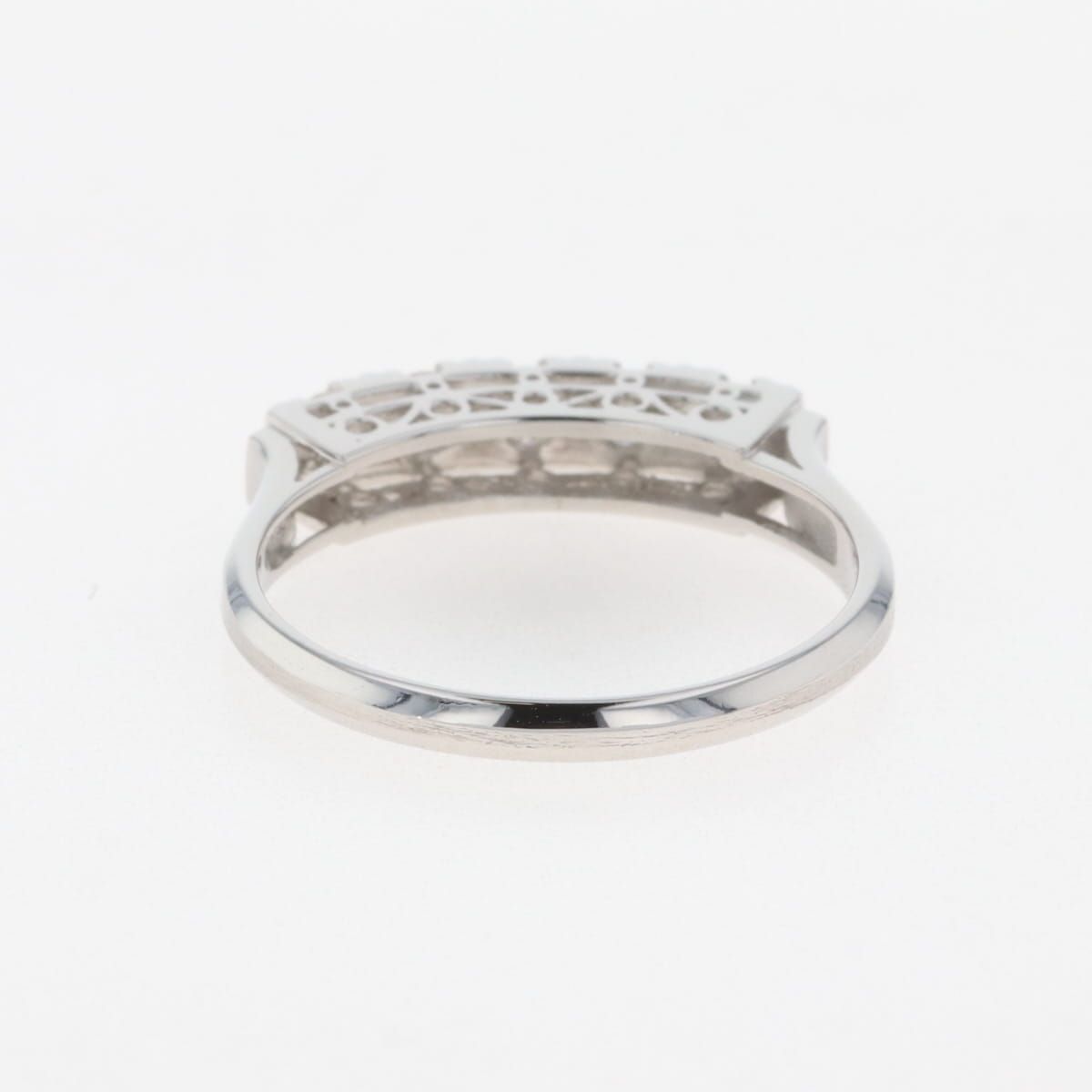 メレダイヤ デザインリング プラチナ 指輪 リング 15.5号 Pt900  