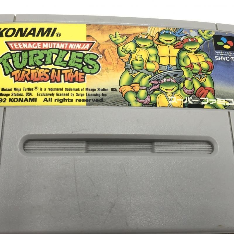 SFC タートルズ イン タイム TURTLES IN TIME TMNT Turtles in Time
