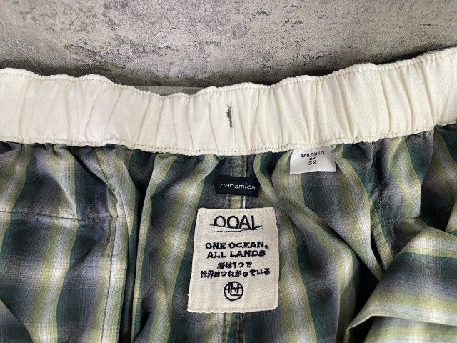 ナナミカ イージーショーツ 新品 32 カーキ nanamica チェック nanamica Easy Shorts Khaki 23SP-I（ナナミカ イージー