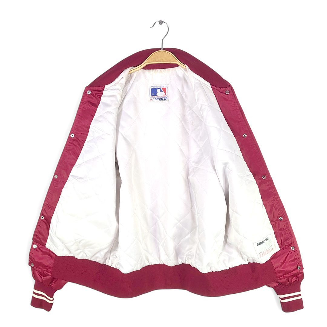 【USA製】 STARTER MLBフィリーズ スタジャン 中綿 刺繍 L相当 USA製】 STARTER MLBフィリーズ スタジャン 中綿 刺繍 L相当 2025年