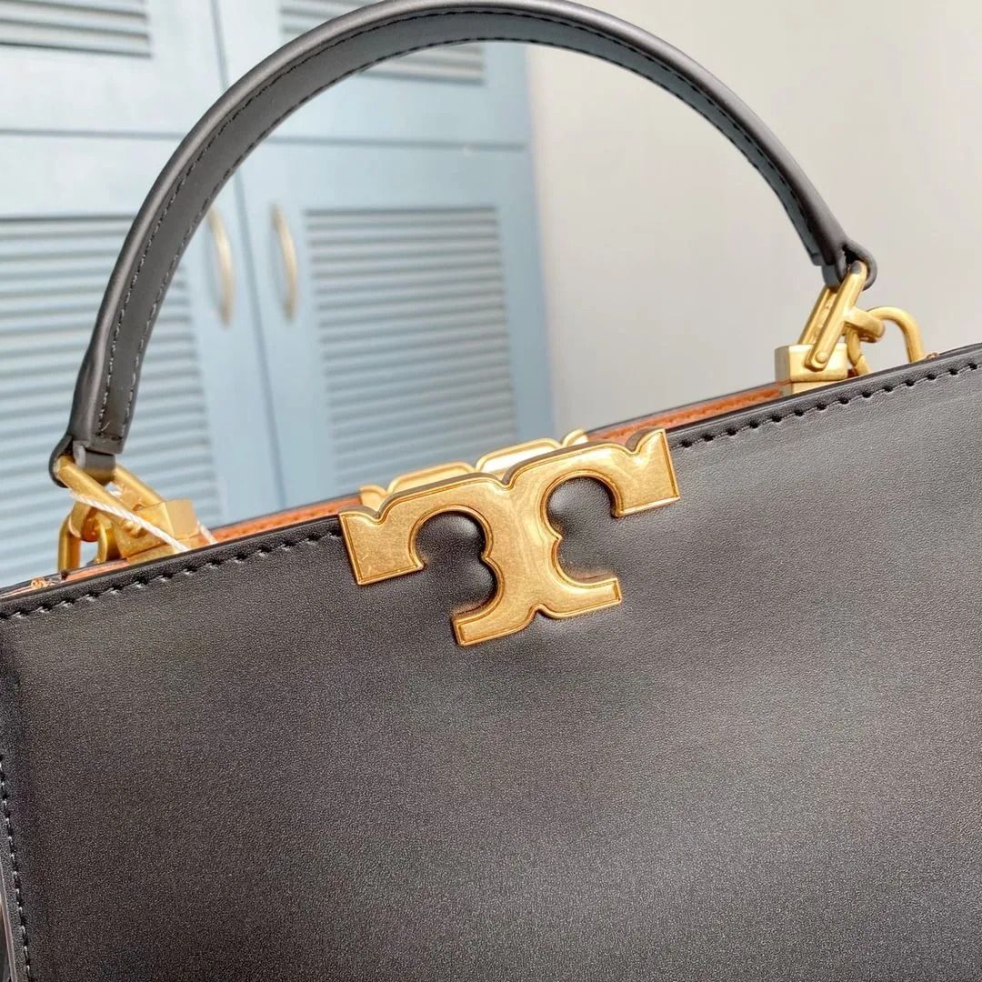 トリーバーチ TORY BURCH Eleanor ハンドバッグ 2WAY ショルダーバッグ クロスボディバッグ エレノア ミニサッチェル レザー  レディース バッグ アウトレット品 ブラック #154816 - メルカリ