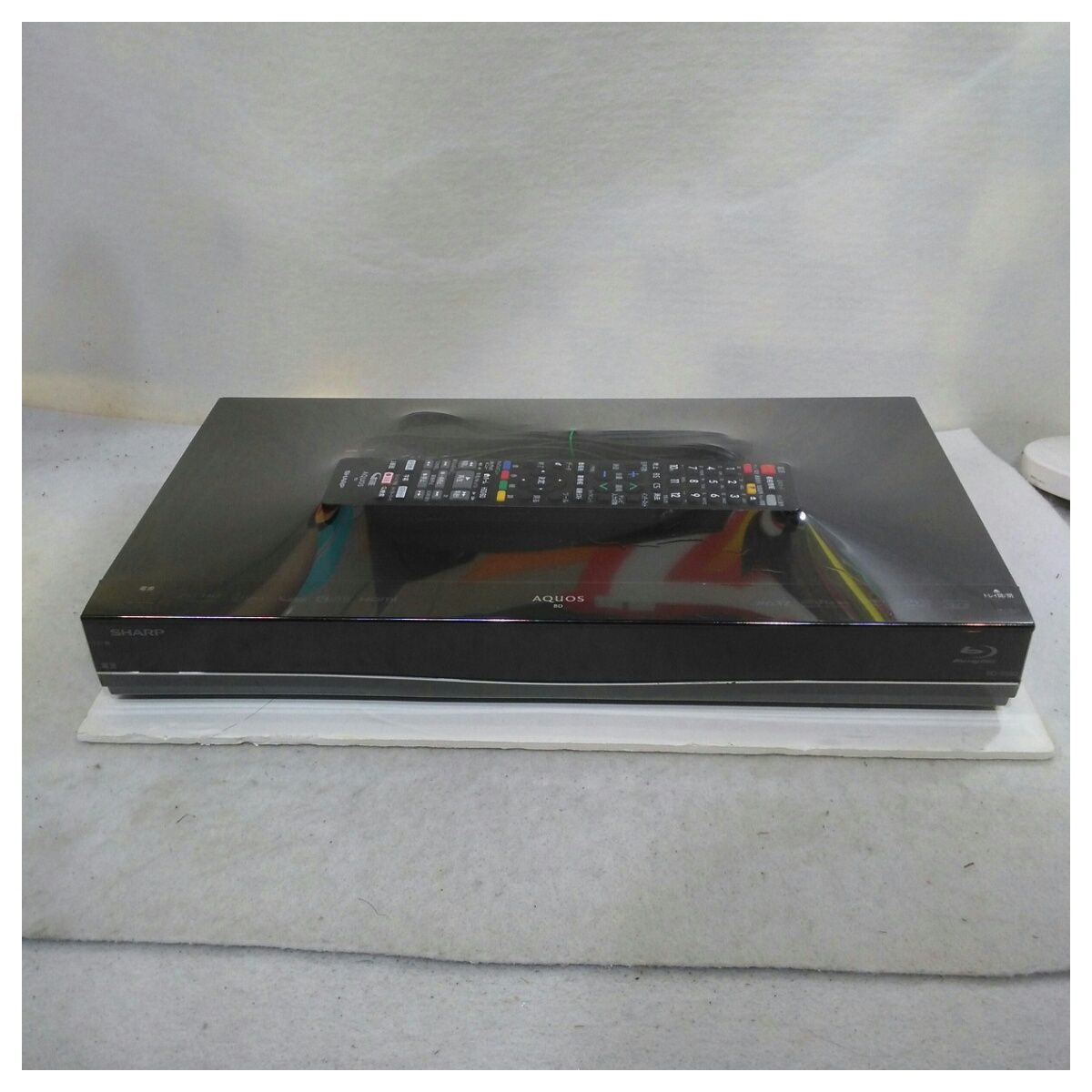動作 済 本体 リモコンのみ シャープ 500GB 1チューナー ブルーレイレコーダー AQUOS BD-S560 ブラック系 2015年製
