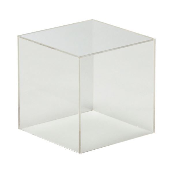 （まとめ） クルーズ アクリルボックス5面体 クリア 15cm角 AB-150 