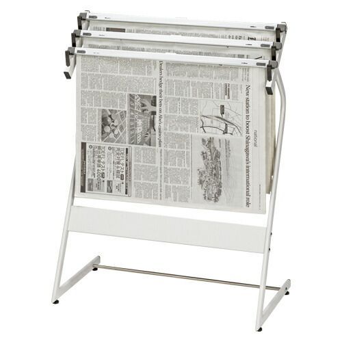 単品 新聞架 クラウン 新聞架 スチール製 CR-SN351-W 4953349041783