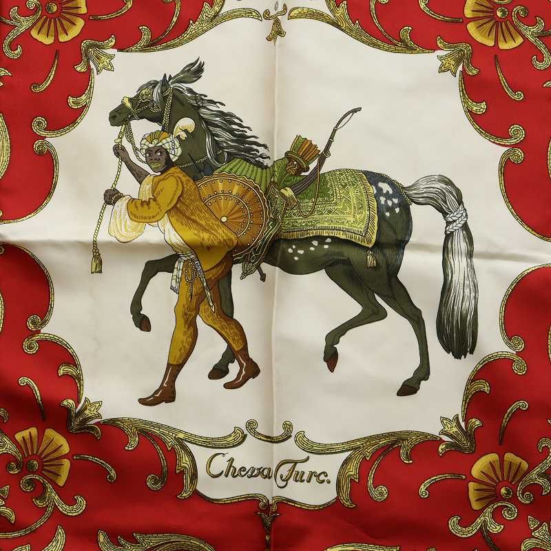 HERMES カレ 90 Cheval Turc トルコの馬 スカーフ シルク 楽天市場】エルメス カレ90 スカーフ トルコの馬 Cheval Turc