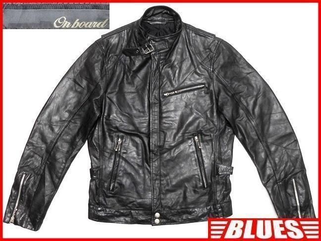 ライダースジャケット レザージャケット レザーライダースジャケット メンズ S 黒 シングル 革 バイク X1463