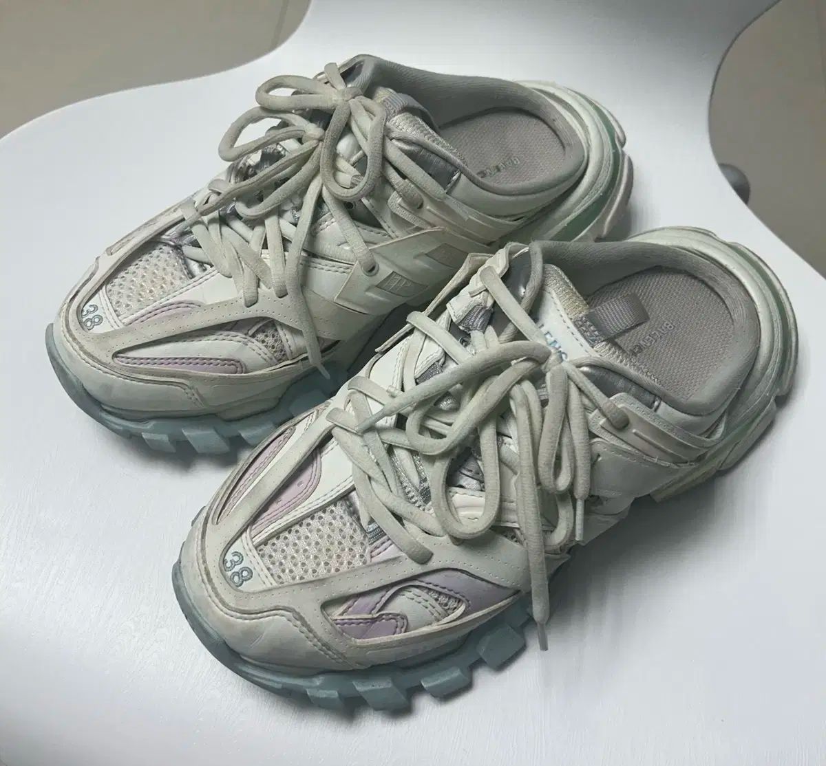 38 BALENCIAGA バレンシアガ トラック ミュール スリッパ
