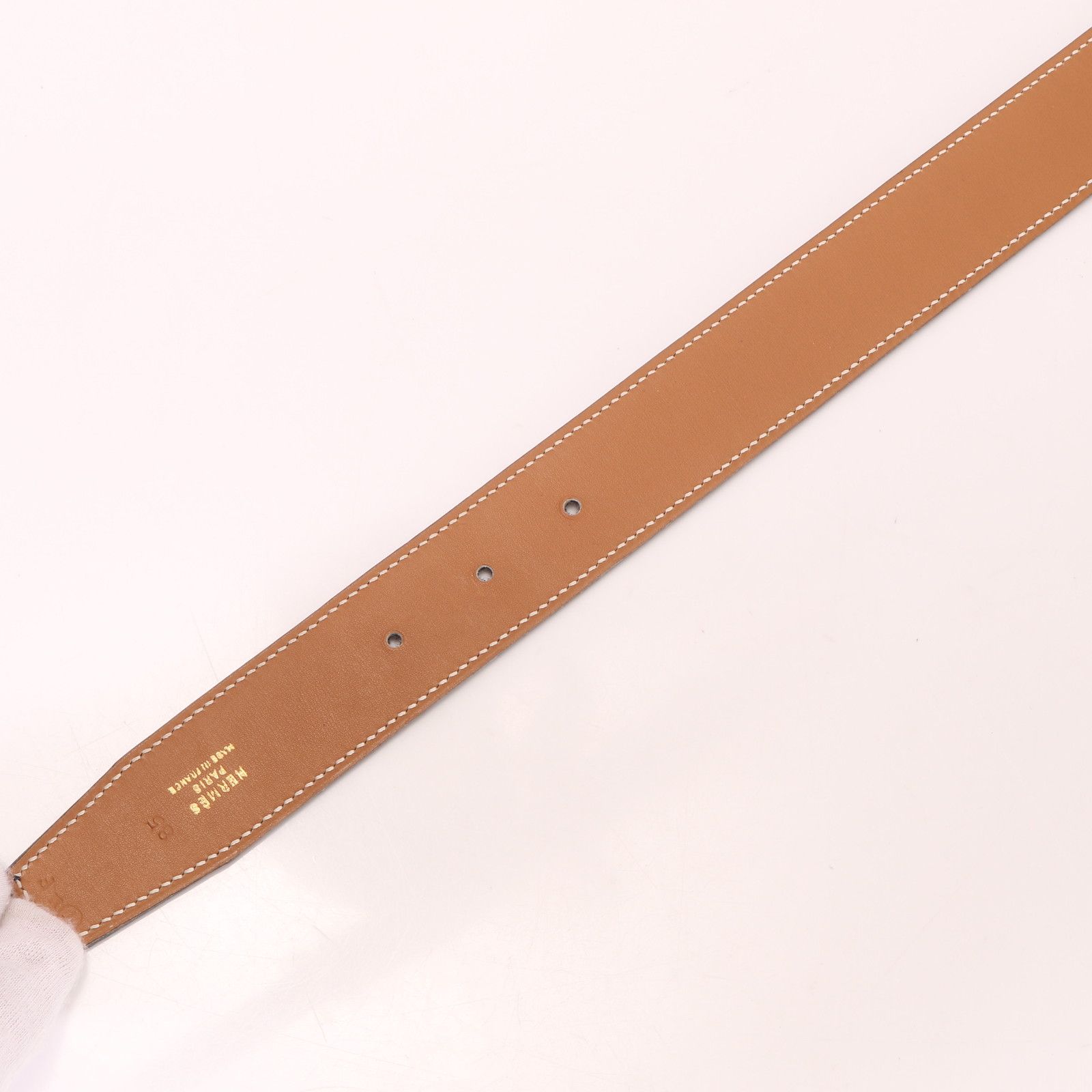 極美品 エルメス ベルト ホース 馬 モチーフ バックル リバーシブル 〇