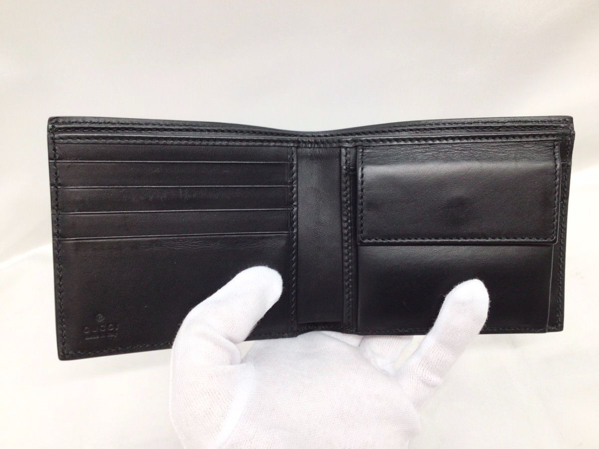 GUCCI グッチ GGスプリーム 二つ折り財布 コンパト財布 M-1566