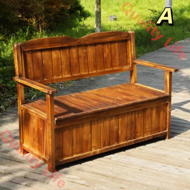 ガーデン チェア ベンチ 収納 屋外 木製 2人用 木製 ガーデンベンチ 収納 120 Cm パティオ収納ベンチ 40 ガロン内部スペース付き パティオ 庭 バルコニー 庭用 ガーデンチェア雨ざらし