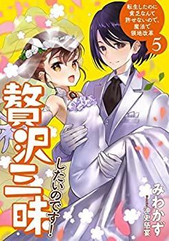 【非常に良い】贅沢三昧したいのです 転生したのに貧乏なんて許せないので、魔法で領地改革 ライトノベル 1-5巻セット