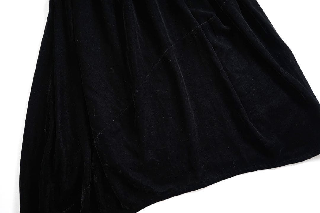 617y* タグ付 芽風 センソユニコ ベルベット イレギュラーヘムスカート NICORILABO_COM