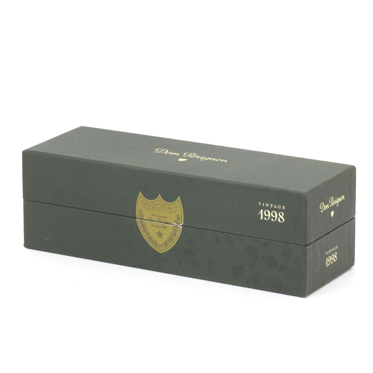 Dom Pérignon 1998 ヴィンテージ 専用ボックス入り Vintage Dom Perignon 1998 Dark Green Champagne Empty Bottle
