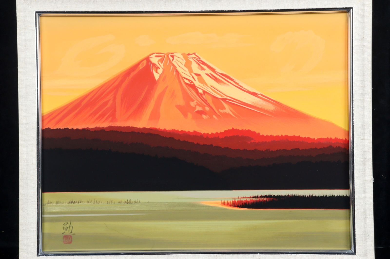 谷崎勉 赤富士 絵 （ 絵画）の買取価格 （ID:11142）｜おいくら