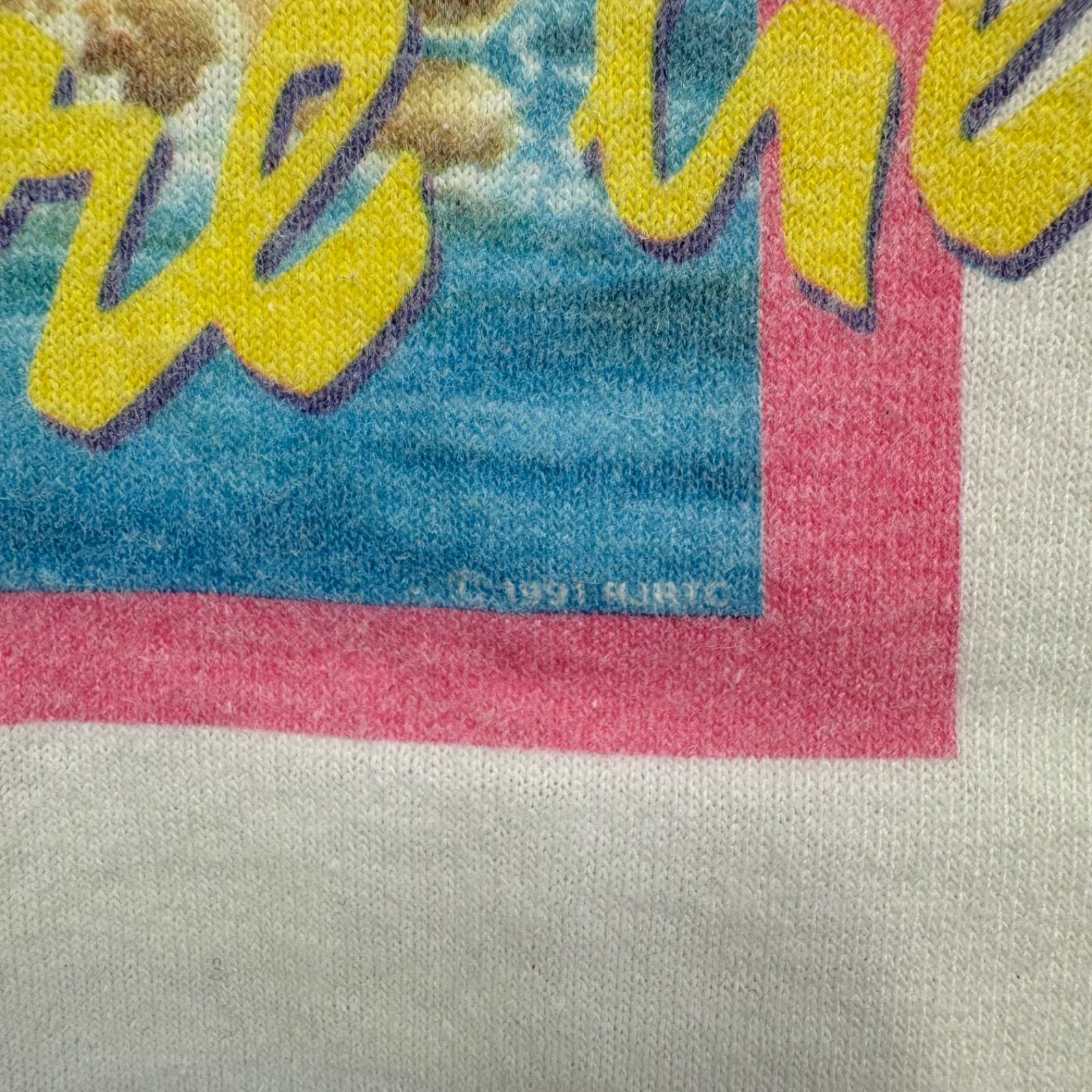 90s vintage 1991 CAMEL Logo Print T-shirt Tee USA製 キャメル