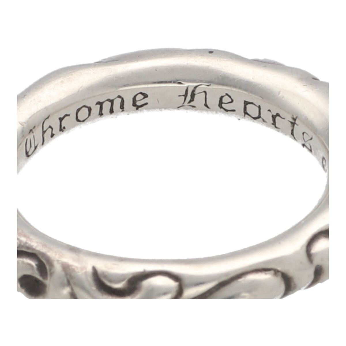 中古】 CHROME HEARTS クロムハーツ スクロール バンド リング 21号 