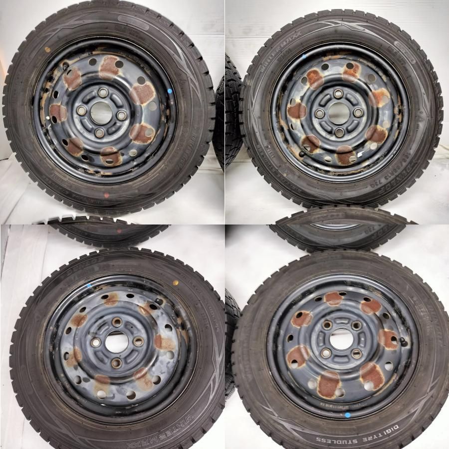 155/65R13 ダンロップ WM01 2018年製 中古スタッドレス 4本 155/65R13 ダンロップ WM01 2018年製 中古スタッドレス 4本