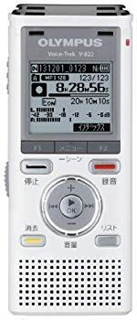 【】OLYMPUS ICレコーダー VoiceTrek 4GB リニアPCM対応 MicroSD対応 WHT ホワイト V-822 9jupf8b