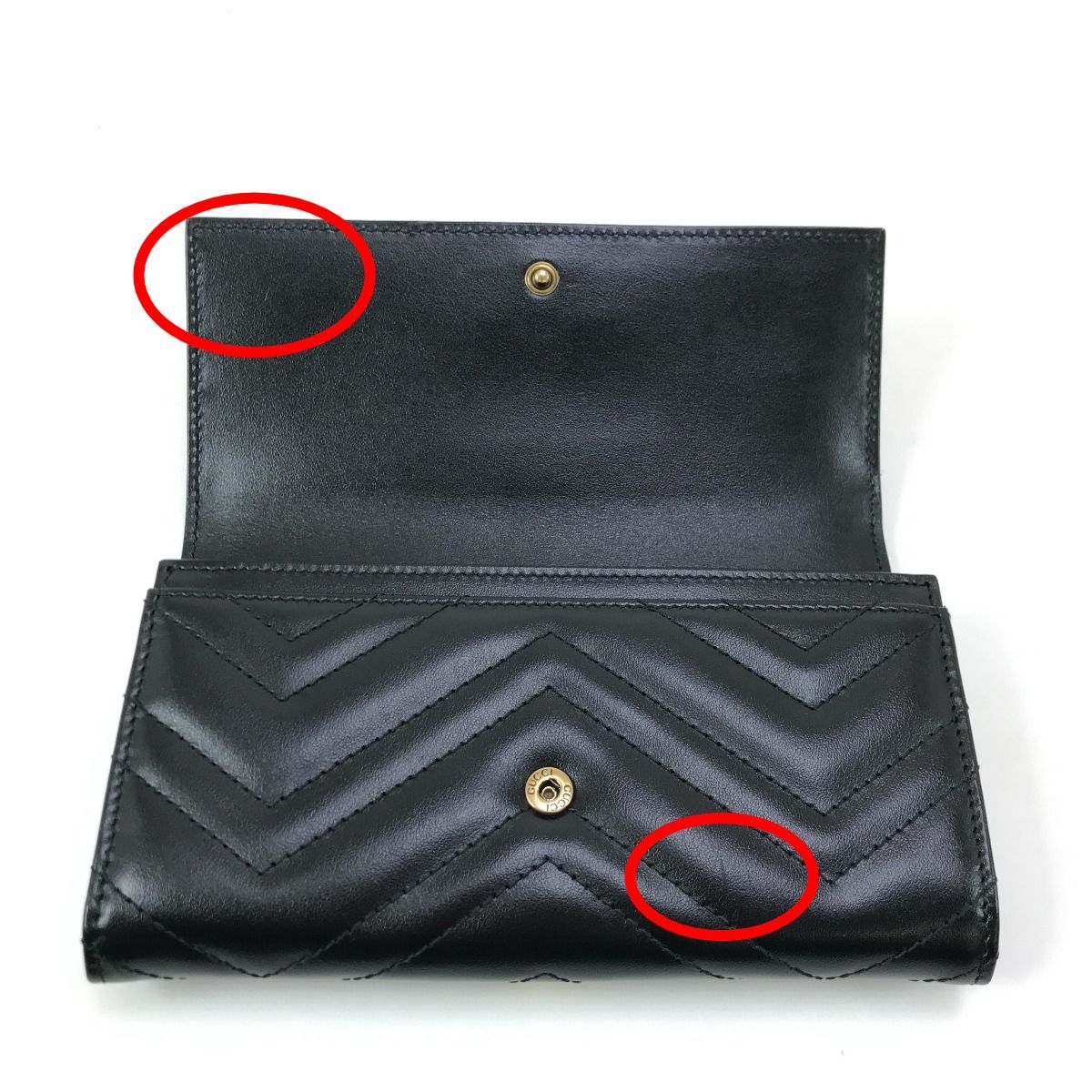 【姫路東店】 中古 GUCCI | グッチ 長財布 ダブルG コンチネンタルウォレット 443436 GGマーモント 【125】 GUCCI - 【姫路東店】 中古 GUCCI | グッチ 長財布 ダブルG