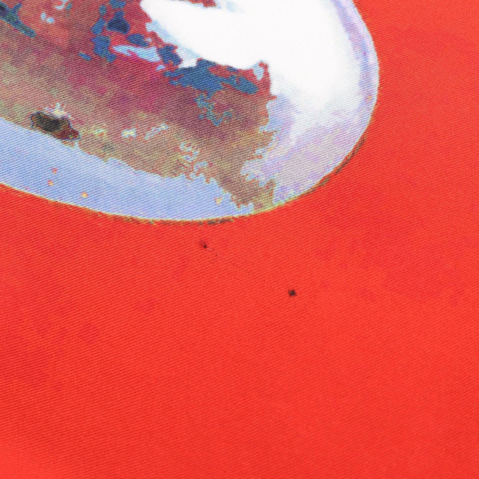 シャネル CHANEL ストール レッド系 シルク 大判 ショール