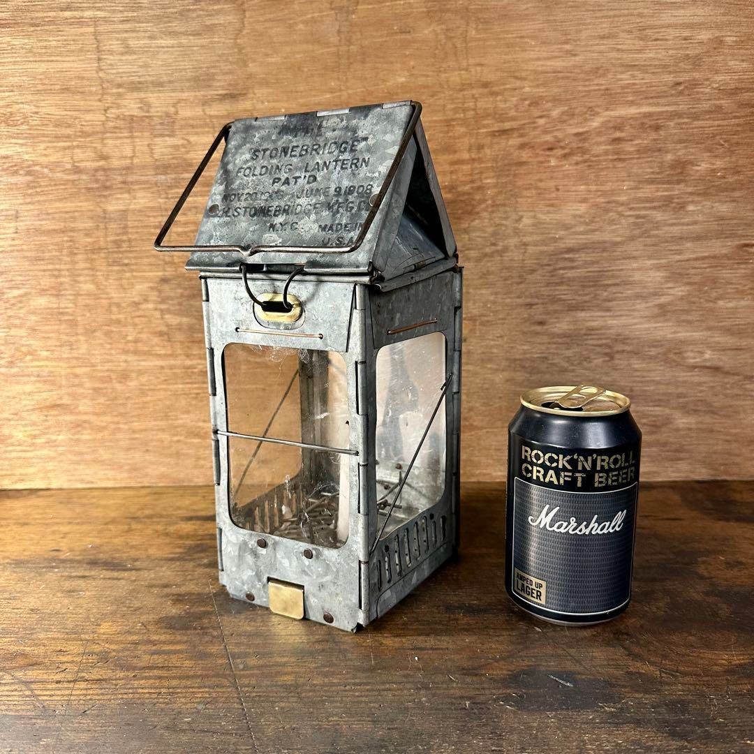1910 1930年代 ストーンブリッジ フォールディング キャンドル ランタン