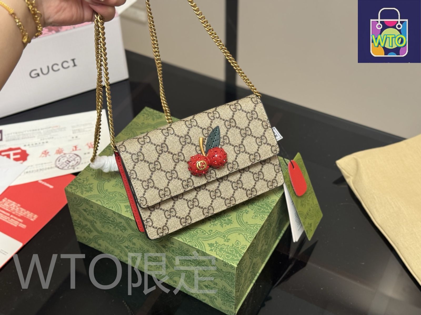 グッチ日本限定 JAPAN EXCLUSIVE チェリーチェーンバッグ 楽天市場】【送料無料】【中古】 GUCCI グッチ ショルダーバッグ