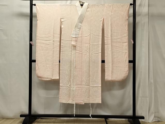 (あ867)振袖用長襦袢㊗️絞り染め 落ち着いた若草色 花模様は手描き✨ 平和屋着物□振袖用長襦袢 無双仕立て 絞り 草花地紋 暈し染め
