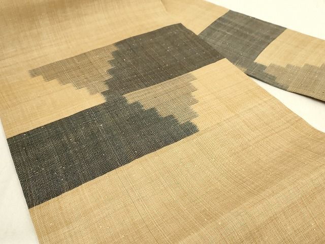 平和屋本店□極上 夏物 芭蕉布 手積み芭蕉糸100％ 九寸名古屋帯 段違い  