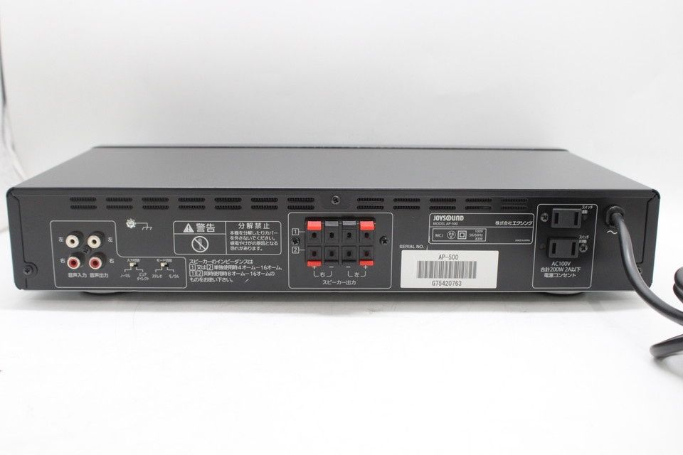 JOYSOUND パワーアンプ AP-500 ジャンク JOYSOUND パワーアンプ AP-500 カラオケ ジョイサウンド