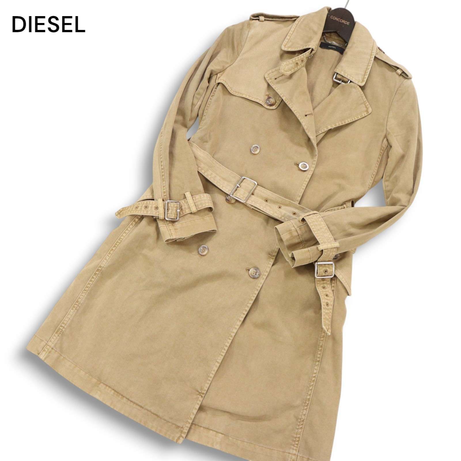 DIESEL ディーゼル 通年☆ ヘビーコットン ツイル トレンチ