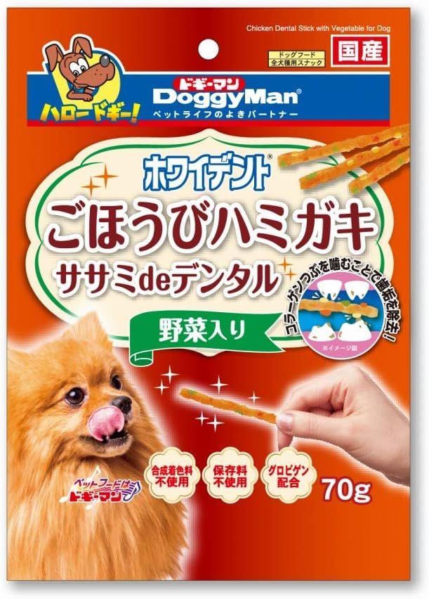 犬用品 【同梱】【48個セット】ドギーマンホワイデントササミdeデンタルとさか70g