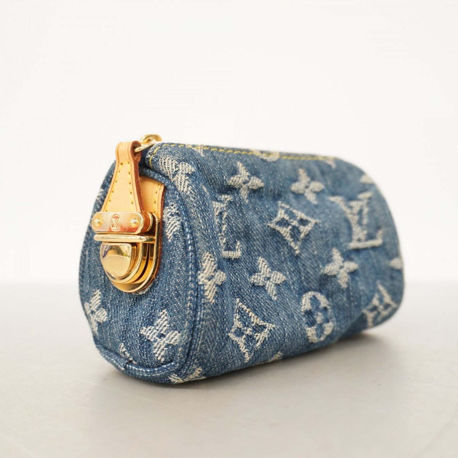 ルイ ヴィトン Louis Vuitton ルイ ヴィトン ポーチ モノグラム デニム トゥルース スピーディPM M95082 ブルーレディース