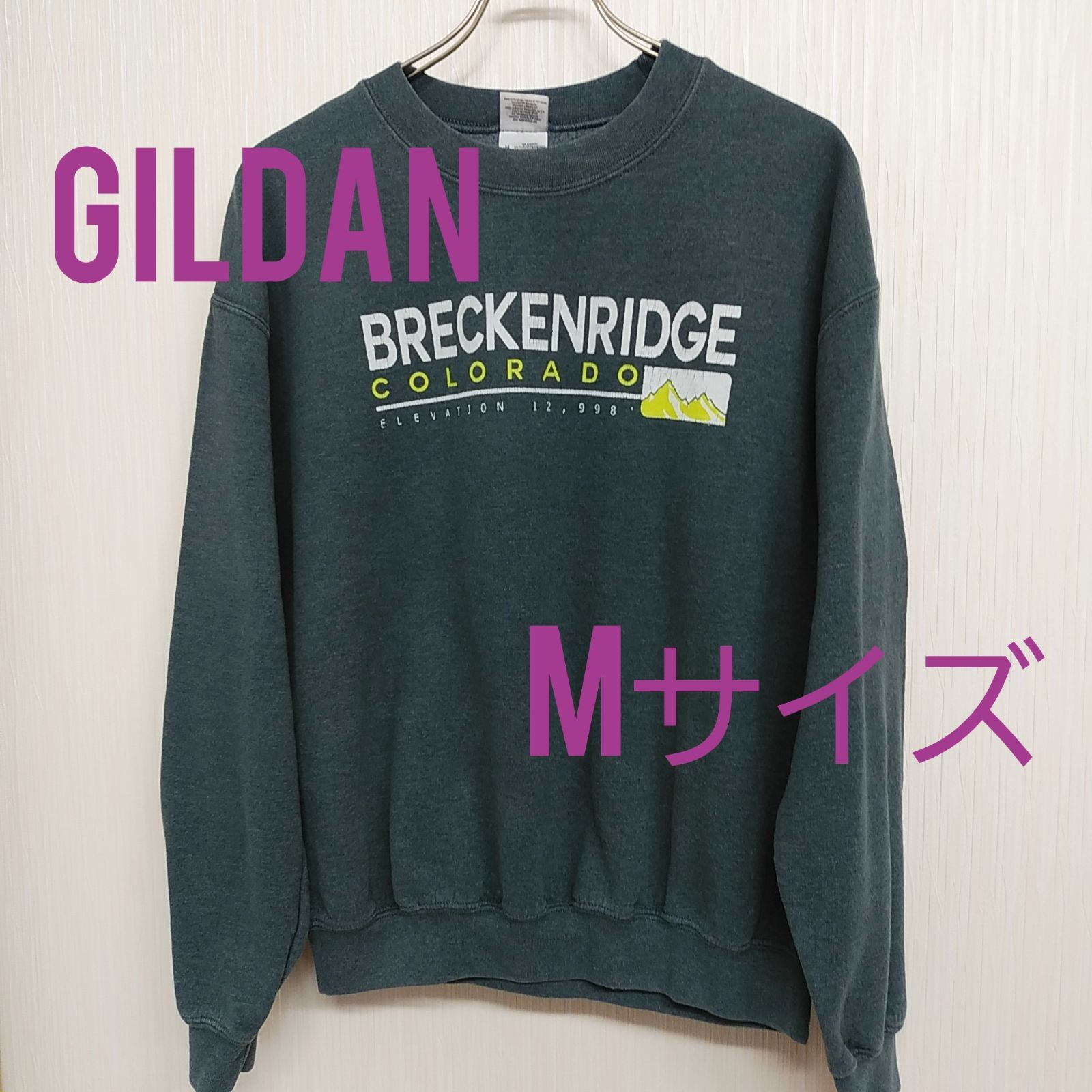 GILDAN ギルダン グレー スウェット M 古着 - メルカリ